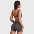 thumbnail image 1 of Top-kevin One Piece  Jumpsuits for Women Backless Tummy Control Sleeveless Jumpsuits Lizvette V Back Scrunch Yoga Romper Gym Outfit Crop Top Workout Apparel Stretchable Activewear, 1 of 6