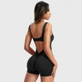 thumbnail image 1 of Top-kevin One Piece  Jumpsuits for Women Backless Tummy Control Sleeveless Jumpsuits Lizvette V Back Scrunch Yoga Romper Gym Outfit Crop Top Workout Apparel Stretchable Activewear, 1 of 6