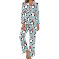 thumbnail image 1 of Top-kevin Pajama Sets for Womens Koalas Kangaroos Hedgehogs Hat Loose Button Down Long Sleeve Shirts And Pants Set, 1 of 12