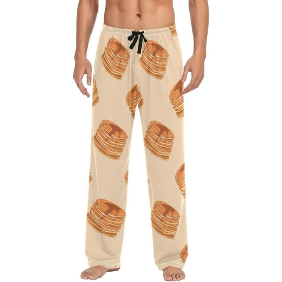 Top-kevin Pancakes Honey Pajama Pants Cute Cake Men's Pajama Bottoms Lounge Sleepwear PJs Casual Lightweight Sleep Pants