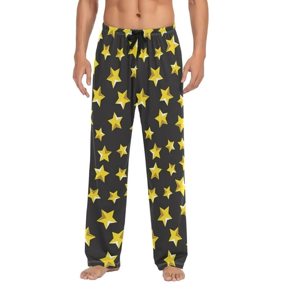 Top-kevin Pattern Circle Multi Color Decorative Pajama Pants for Men Men's Pajama Pants Mens Pajama Bottoms with Drawstring S