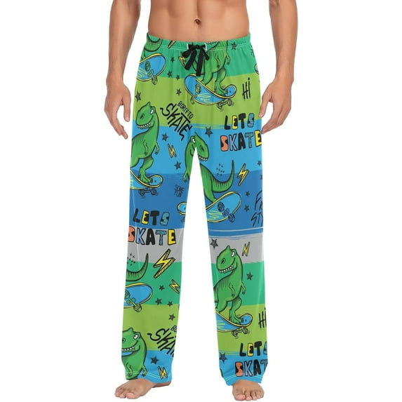 Top-kevin Red Fire Truck Pajama Pants Men's Pajama Bottoms Lounge Sleepwear PJs Casual Sleep Pants