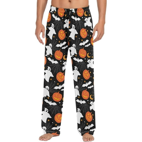 Top-kevin Soth Devil Plaid Pajama Pants for Men Comfort Sleep Lounge Bottoms Straight-fit with Pockets S-XXL