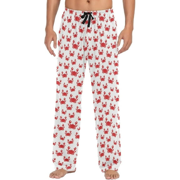 Top-kevin Soth Devil Plaid Pajama Pants for Men Comfort Sleep Lounge Bottoms Straight-fit with Pockets S-XXL