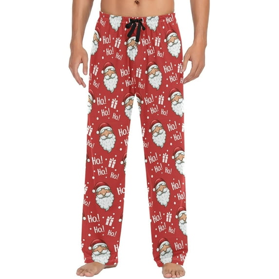 Top-kevin Squirrel Cat Dog Pajama Pants for Men Comfort Sleep Lounge Bottoms Straight-fit with Pockets S-XXL