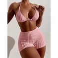 thumbnail image 1 of Top-kevin String Halter Triangle Bikini Tops for Women Sexy Bathing Suit Swim Bikinis Set, 1 of 10