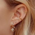 thumbnail image 1 of Top-kevin Stud Hoop Earrings Set for Women, 4pcs Hoop Huggie Earrings Stacks, Cute Earrings Jewelry for Her/Women, 1 of 10