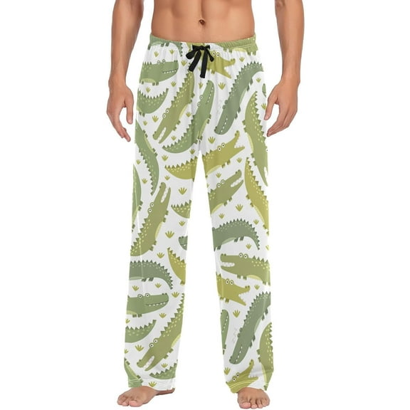 Top-kevin Summer Red Lobster Pajama Pants Crayfish Men's Pajama Bottoms Lounge Sleepwear PJs Sleep Pants
