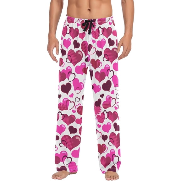 Top-kevin Summer Red Lobster Pajama Pants Crayfish Men's Pajama Bottoms Lounge Sleepwear PJs Sleep Pants