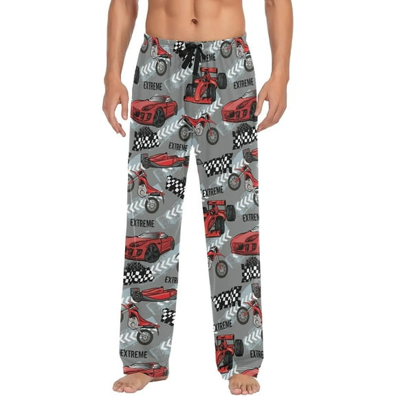 Top-kevin Summer Red Lobster Pajama Pants Crayfish Men's Pajama Bottoms Lounge Sleepwear PJs Sleep Pants