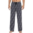 thumbnail image 1 of Top-kevin Turkey Print Pajama Pants for Men Comfort Sleep Lounge Bottoms Straight-fit with Pockets S-XXL, 1 of 11