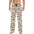 thumbnail image 1 of Top-kevin Vintage Truck Men's Pajama Pants Pjs Bottoms with Pockets Sleep Lounge Pants for Men, 1 of 13