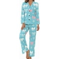 thumbnail image 1 of Top-kevin Western Themed Horse Women's Long-Sleeve Shirt And Full-Length Bottom Pajama Set, 1 of 12