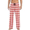 thumbnail image 1 of Top-kevin White Red Checkerboard Pajama Pants Buffalo Checkered Plaid Men's Pajama Bottoms Lounge Sleepwear PJs Sleep Pants, 1 of 6