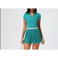 thumbnail image 1 of Top-kevin Women 2 Piece Tennis Skirt Set Pleated Golf Outfit, Polo Athletic Dress Alternative Skort Set, 1 of 8