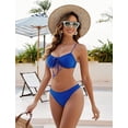 thumbnail image 1 of Top-kevin Women High Cut Bikini Sets String Sexy Swimsuit Two Piece Underwire Bathing Suit Brazilian Cheeky Cut Out Cute Swimwear, 1 of 10