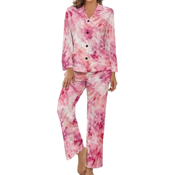 Top-kevin Women Long Sleeve Pajama Set Comfy Pjs Sets Floral Tiger Cute 2 Piece Lounge Set