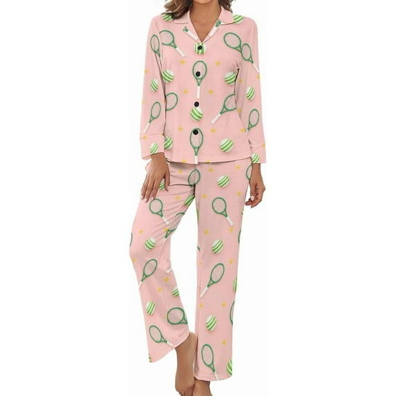 Top-kevin Women Long Sleeve Pajama Set Comfy Pjs Sets Western Cowboy Sun 2 Piece Lounge Set