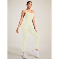 thumbnail image 1 of Top-kevin Women's Criss Cross Backless Sports Jumpsuit, Summer Clothes, Sporty Scoop Neck Backless Tank Jumpsuit, Ladies Sportswear for Indoor Outdoor Wear, 1 of 9