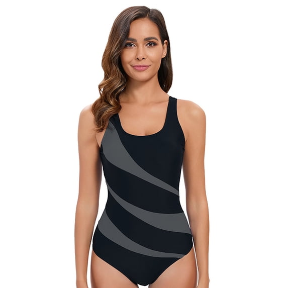 Top-kevin Women's One Piece Boyleg Swimsuits Full Coverage Athletic Bathing Suits Modest Swimwear for Water Aerobics