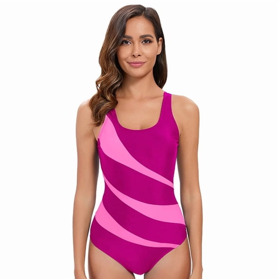 Top-kevin Women's One Piece Boyleg Swimsuits Full Coverage Athletic Bathing Suits Modest Swimwear for Water Aerobics