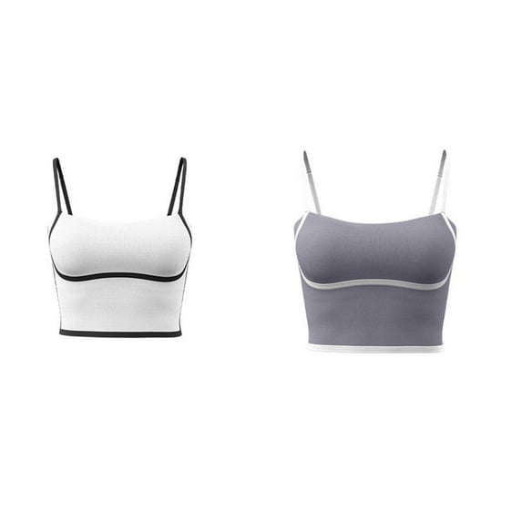 Top-kevin Women's Seamless Stretch Camisole Tops With Padding, Breathable Gym Running Yoga Tops, Sports Bra Basics, Casual Wear, Durable Sports Wear, Smooth Texture