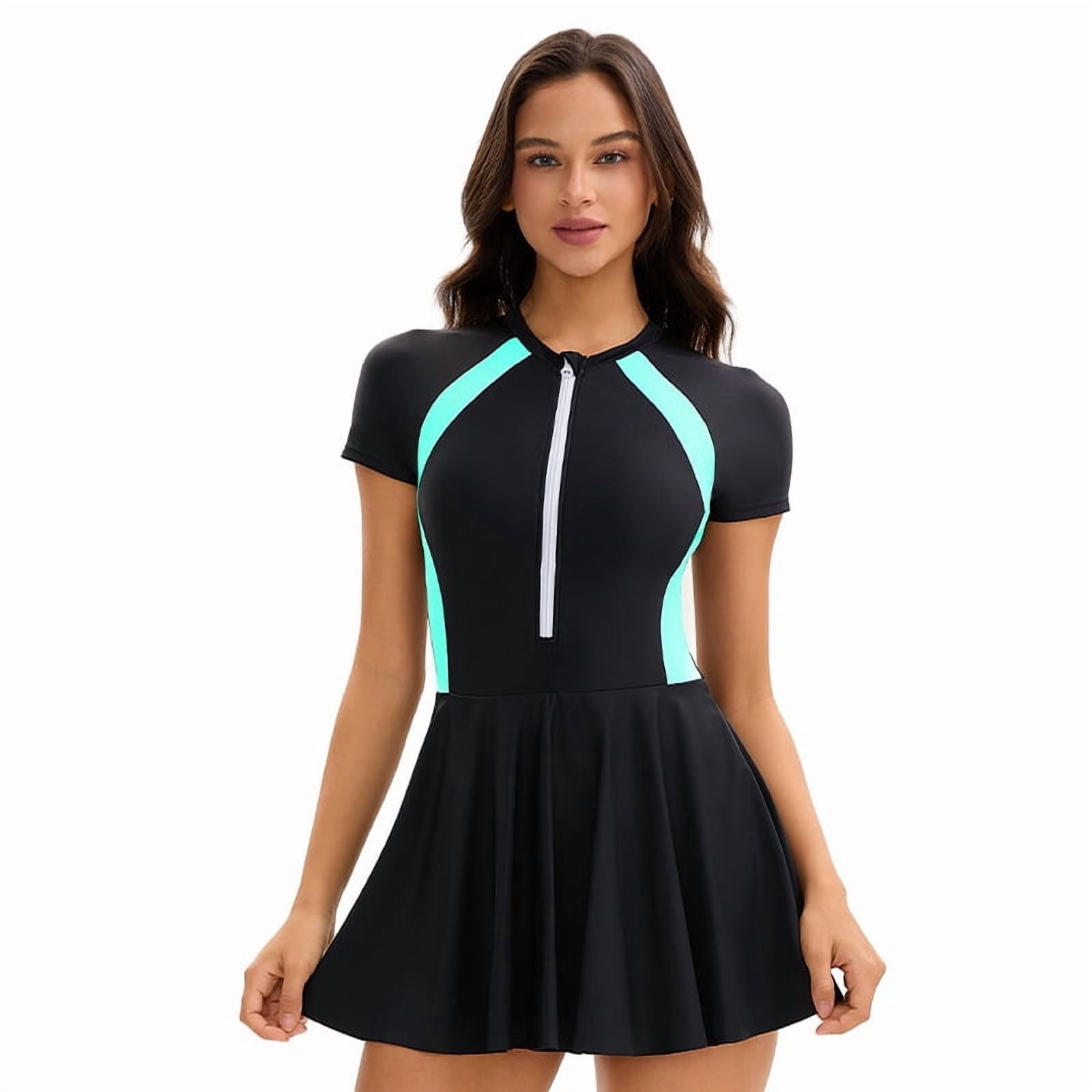 short sleeve swim dress Magicsuit Cover Ups Lace Up Dress Swimwear Cover Up Miraclesuit