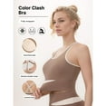 thumbnail image 1 of Top-kevin Women's Sports Underwear Vest Bra Colorblocking Design Euro Size for Running Gym Yoga, 1 of 10