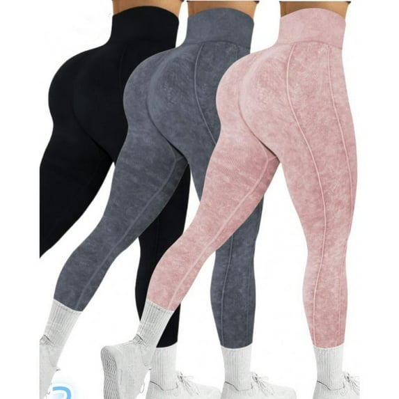 Top-kevin Women's Tummy Control Leggings Solid High Waist Sports Legging Pants , High Stretch Seamless Yoga Leggings, Ladies Sportswear for Indoor Outdoor Wear, Gym Clothes