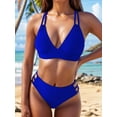 thumbnail image 1 of Top-kevin Womens Two Piece Bathing Suit - Push Up Bikini Set Full Coverage Swimsuit Halter Swimwear, 1 of 8