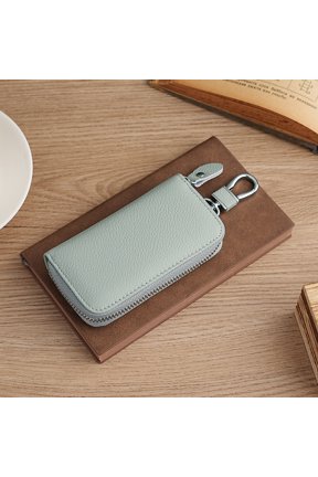 Top-layer cowhide key case, home key case, genuine leather key protector, access card holder, multifunctional car key case