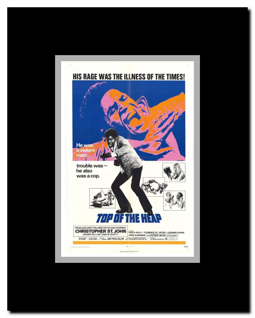Top of the Heap Framed Movie Poster