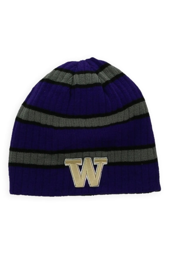 Unisex-Adult Reversible U Of Wash Beanie Hat, Purple, One Size