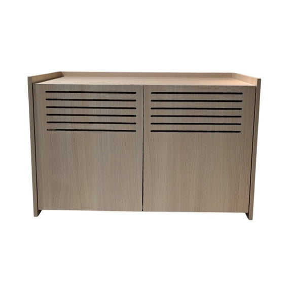 Unbranded MDF Modern Cat Litter Box, Brown, 1 Pack