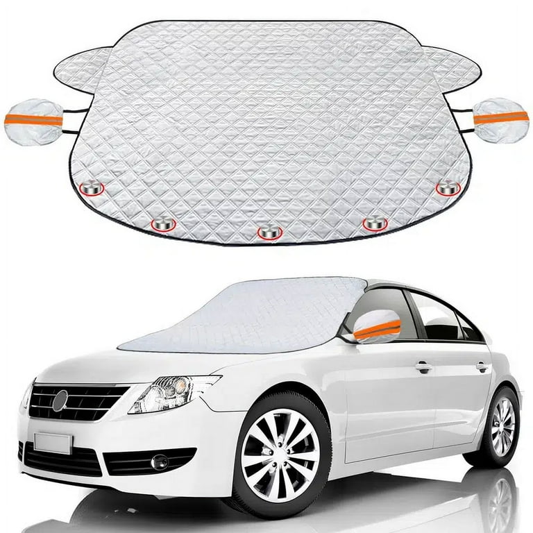TopAmyup Car Windshield Cover For Ice And Snow, Winter Car Snow Cover With  Mirror Cover, Protect In All Weather Fits Cars, SUVs And Small Trucks 