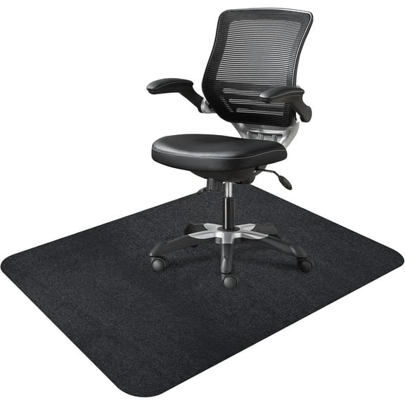 TopAutoGear 47"x36" Office Chair Mats, Desk Chair Mat for Hardwood & Tile Floor, Anti-Slip Floor Protector, Black