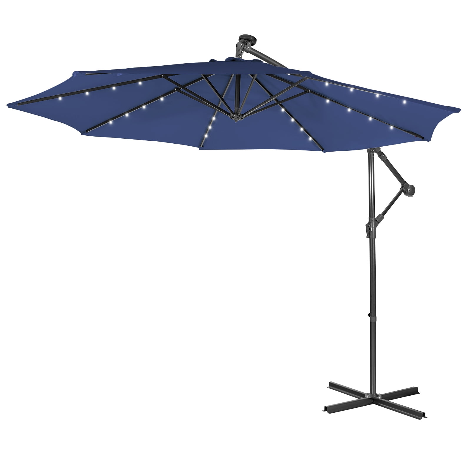4 x 6 patio umbrella 4 x 6 ft. Rectangle Patio Umbrella with Crank Lift and Tilt Function in  Navy Blue (Base Not Included) 25089FireP6