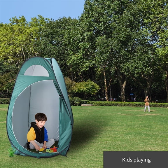 TopComfy Portable Pop-Up Privacy Tent with Zipper Door, Outdoor Dressing Room Shower and Restroom Shelter, Instant Setup for Outdoor Activities, Army Green