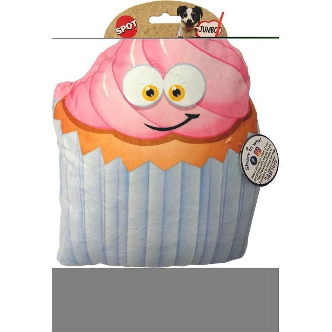 Ethical Fun Food Cherry Cupcake Plush Dog Toy Ethical Fun Food Cherry Cupcake Plush Dog Toy