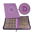 thumbnail image 1 of TopDeck 1000 Card Portfolio | 16 Pocket Trading Cards Album | Long Term Storage Binder |Side Load Sleeves | Pokemon/MTG/Yugioh/TCG Folder | Trading & Sports Holder | TCG Binder | Mauve, 1 of 1
