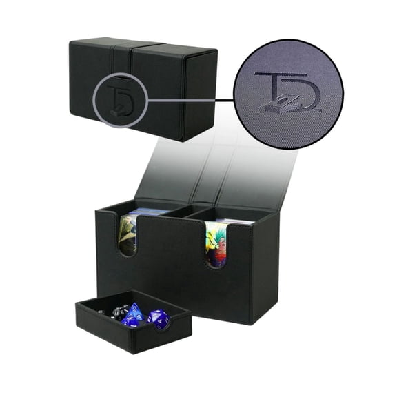 TopDeck 200+ Card Dual Deck Box Trading Card Storage Case for TCG, CCG, and Sports Cards