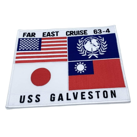 TopGun Far East Cruise 63-4, USS Galveston – Plastic Backing,6 x 7 3/4