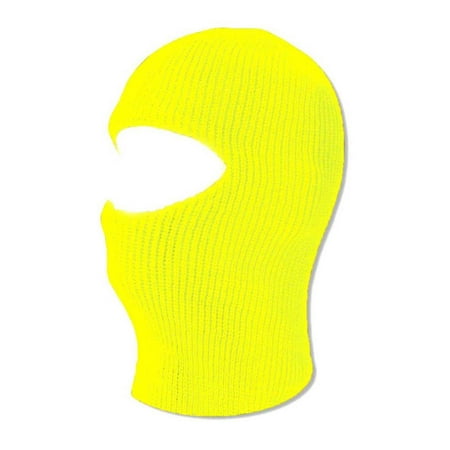 Top Headwear 1-Hole Winter Ski Mask - Neon Yellow