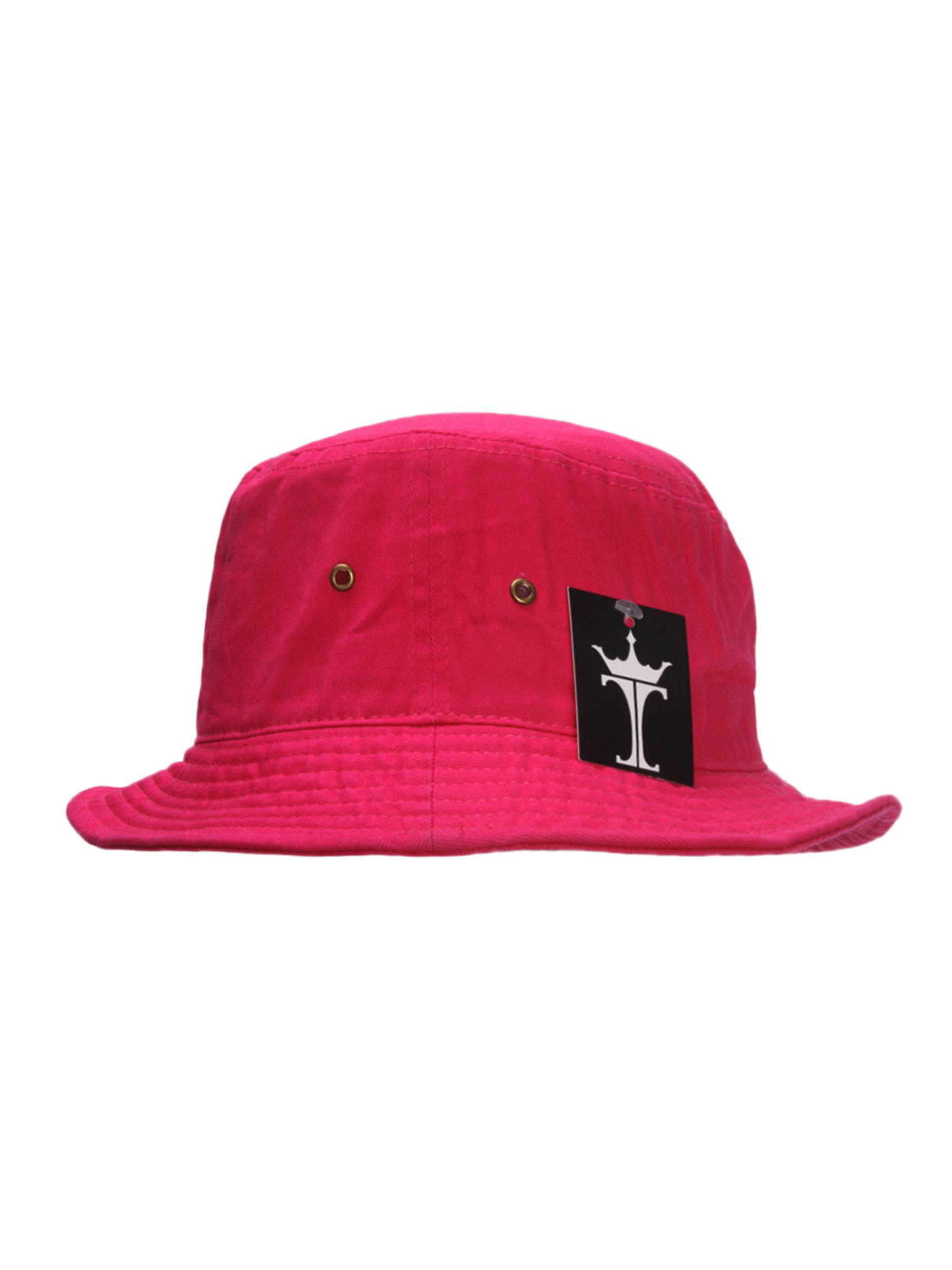 TopHeadwear Blank Bucket Fishing Hat - Hot Pink - Small/Medium