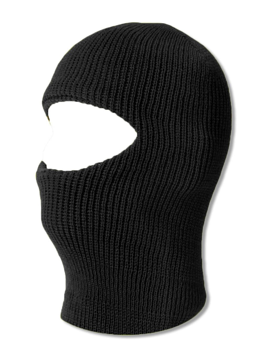 TopHeadwear One 1 Hole Ski Mask - Black 