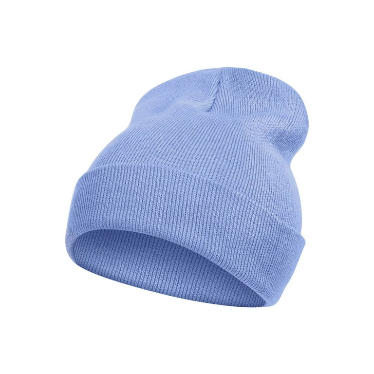 TopHeadwear Solid Color Long Beanie Sky Blue