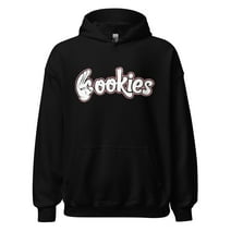 TopKoalaTee Cotton Ultra Soft Hoodie Cookies Unisex Midweight Pullover in Black, Small