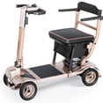 thumbnail image 1 of TopMate ES40 Mobility Scooters for Adults Lightweight, Foldable Electric Powered Scooter for Seniors with Removable Battery, LED Headlights & Storage Bag - Rose Gold Black, 1 of 7