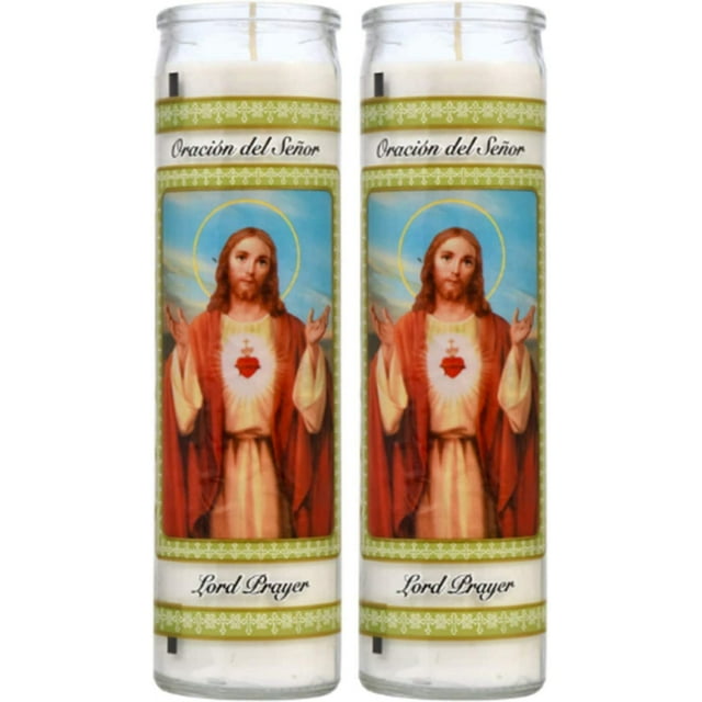TopNotch Outlet Prayer Candles Unscented Candle Set (2 Pc Bulk) Great