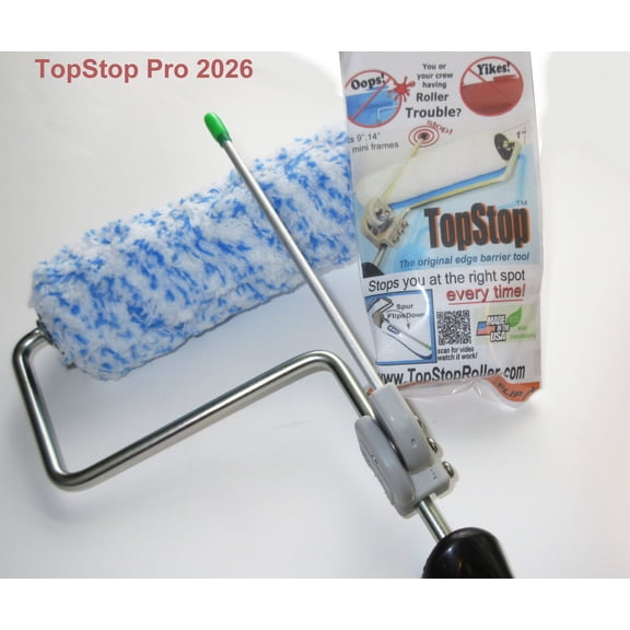 TopStop Professional Paint Roller Guide-